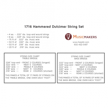 String Set for Hammered Dulcimer