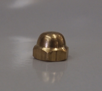 Brass cap nut - 5/16 in.