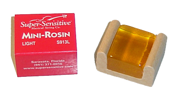 Cake of violin rosin