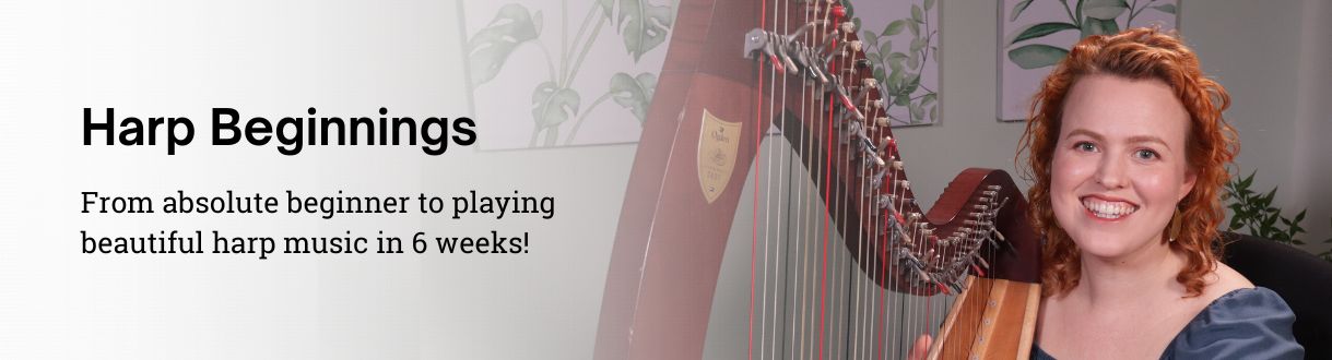 Harp Beginings Banner with Christy-Lyn