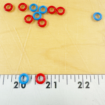 Set of Colored Lever Rings