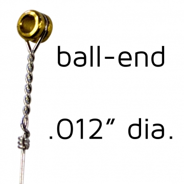 Ball-end steel -  .012 in.