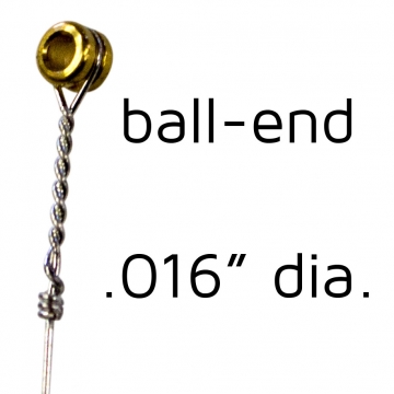 Ball-end steel -  .016 in.