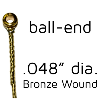Bronze wound -  .048 in.