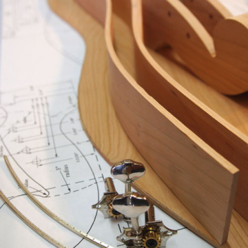 Hourglass Mountain Dulcimer Complete Hardware