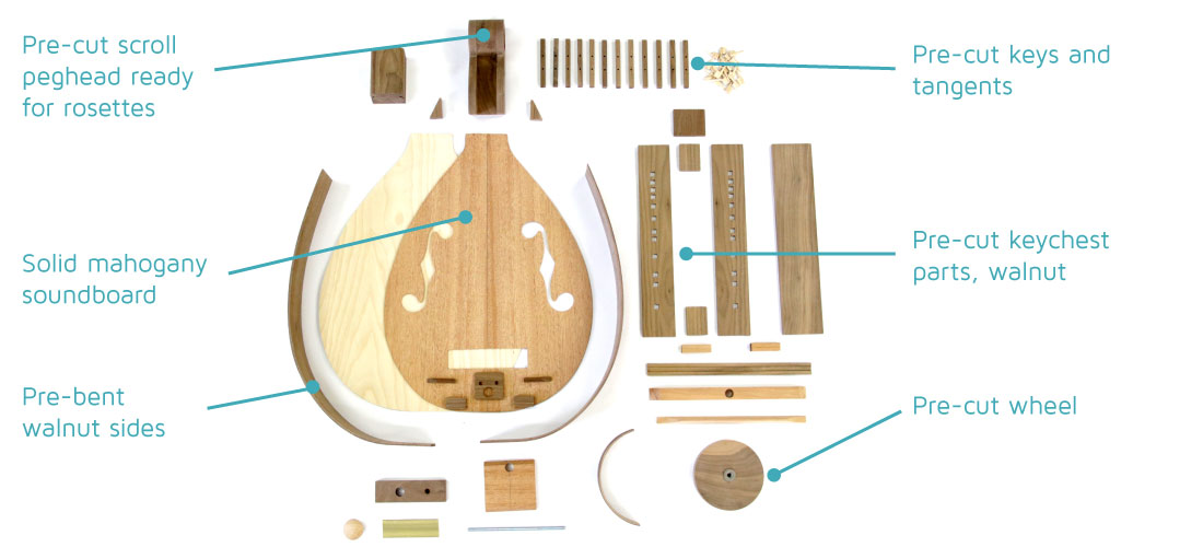 Hurdy Gurdy Kit Specs