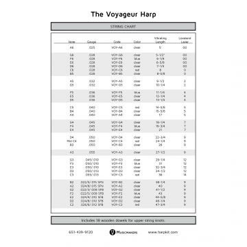 Voyageur Harp String Set