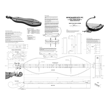 Hourglass Mountain Dulcimer Plans